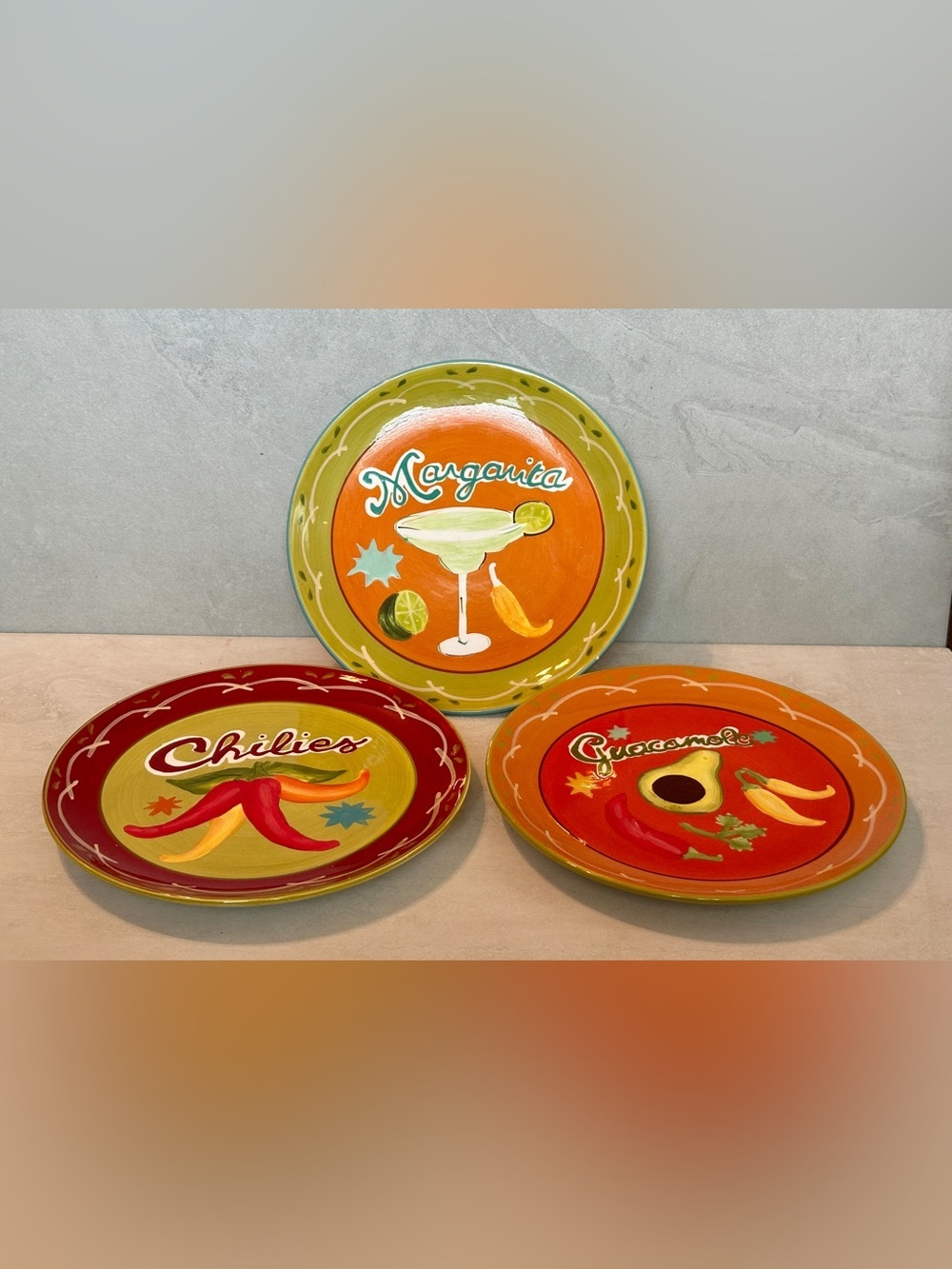 Set of 3 Jennifer Brinley Salad Plates 8.5” CERTIFIED INTERNATIONAL